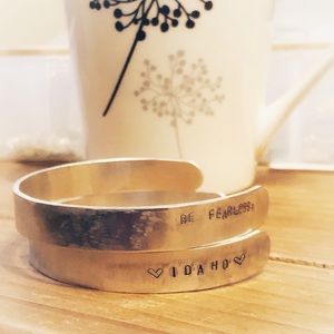 Custom made metal bracelets